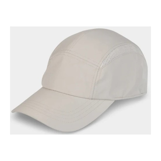 5 Panel Beige Strapback Cap - Tilley