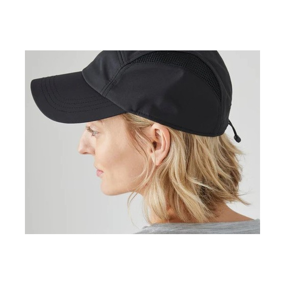 Black 5 Panel Strapback Cap - Tilley