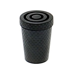 Walking stick tip - Black rubber 16mm for metal walking stick