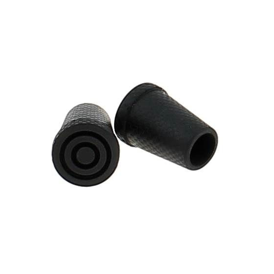 Cane Tip - Black Rubber 16mm For Metal Cane