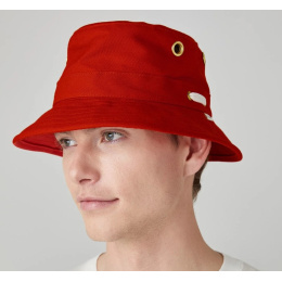T1 Bucket Red UPF 50+ Bucket Hat - Tilley