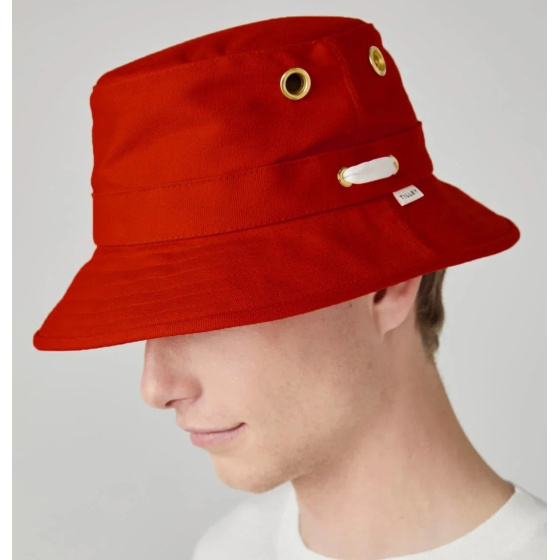 T1 Bucket Red UPF 50+ Bucket Hat - Tilley
