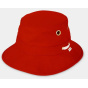 T1 Bucket Red UPF 50+ Bucket Hat - Tilley