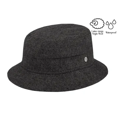 Grey Glasgow Tweed Bucket Hat - Traclet Reference: 4479 | Traclet Hatters