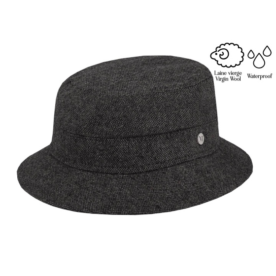 Grey Glasgow Tweed Bucket Hat - Flechet Traclet