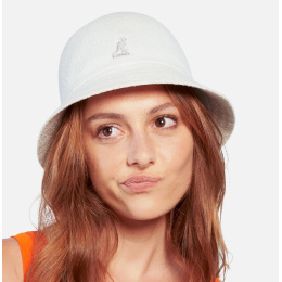 White Kangol Bermuda Casual Bucket Hat
