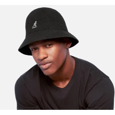 Black Bermuda Casual Bucket Hat - Kangol Reference: 6628 | Traclet Hat Shop