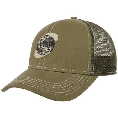 Casquette Baseball Vintage Stamp Olive - Stetson