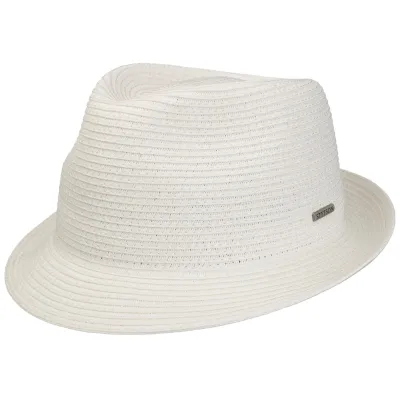 Chapeau Trilby Havana Toyo Blanc UPF 40+ - Stetson