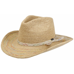 Natural Straw Crochet Raffia Cowboy Hat - Stetson