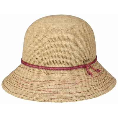 Chapeau Cloche Raphia Crochet - Stetson  Reference : 21582| Chapellerie Traclet