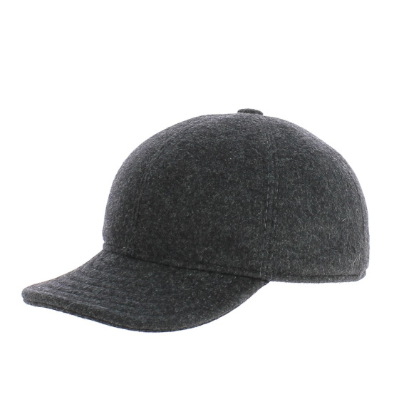 Grey baseball cap with ear flaps - Teflon