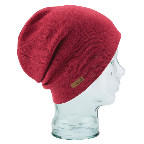 The Julietta Burgundy Beanie - Coal
