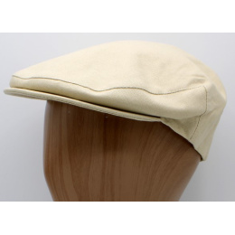 Flat Cap Sander Beige Linen & Cotton - Traclet
