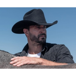 Black Wool Felt Western Cattleman Hat - American Hat Makers