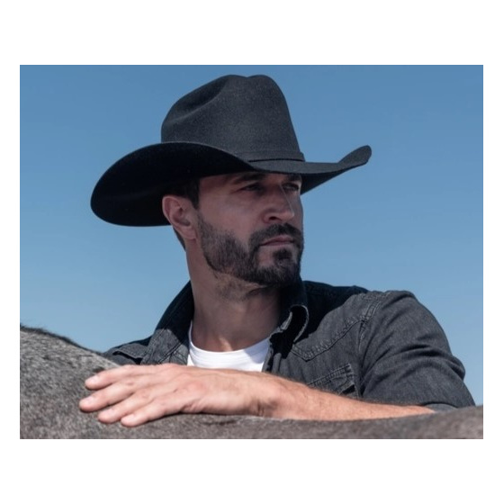 Black Wool Felt Western Cattleman Hat - American Hat Makers