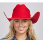 Red Wool Felt Western Cattleman Hat - American Hat Makers