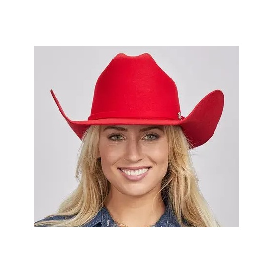 Red Wool Felt Western Cattleman Hat - American Hat Makers