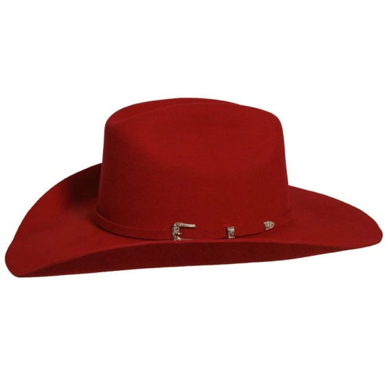 Red Wool Felt Western Cattleman Hat - American Hat Makers