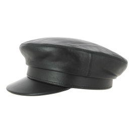 Leather sailor cap