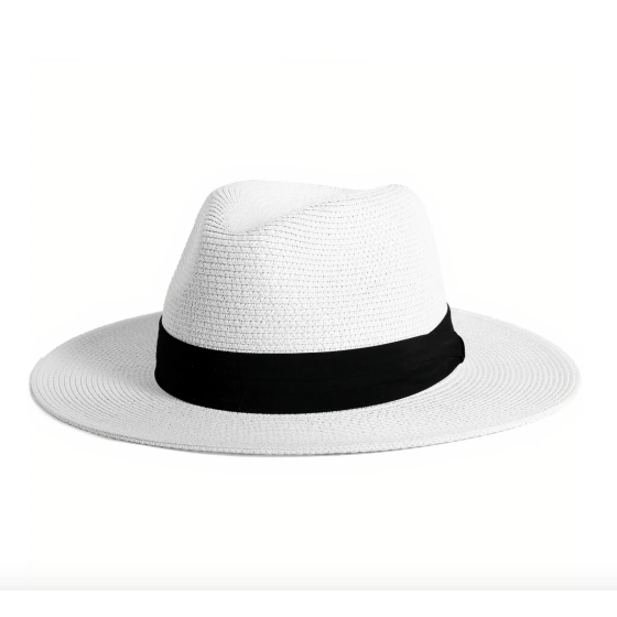 White straw hat