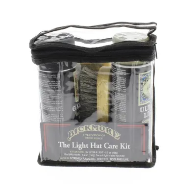 clear Hat Care Kit - cleaning spray, brush, waterproofing