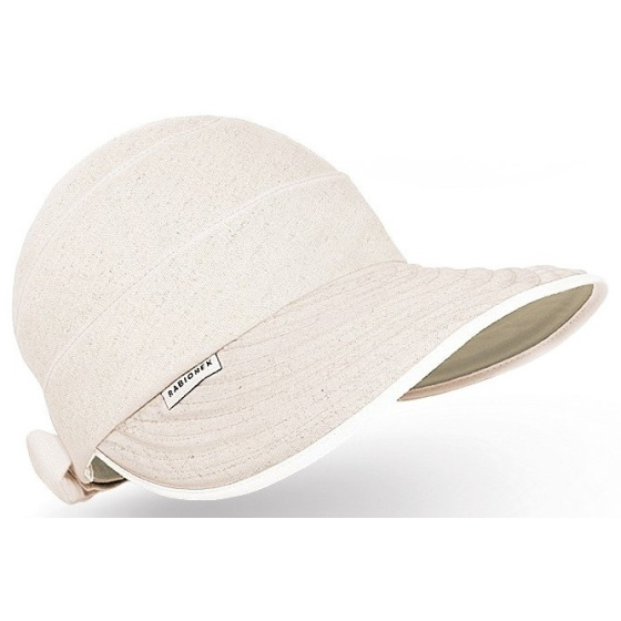 Inez Linen Large Visor Cap - Traclet