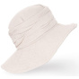 Women's Imma Linen Beige Wide-Brimmed Hat - Traclet