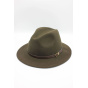Classic wool Fedora hat with band