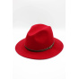 Classic wool Fedora hat with band