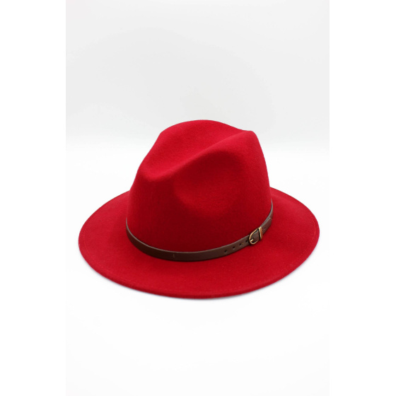 Classic wool Fedora hat with band