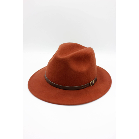 Classic wool Fedora hat with band