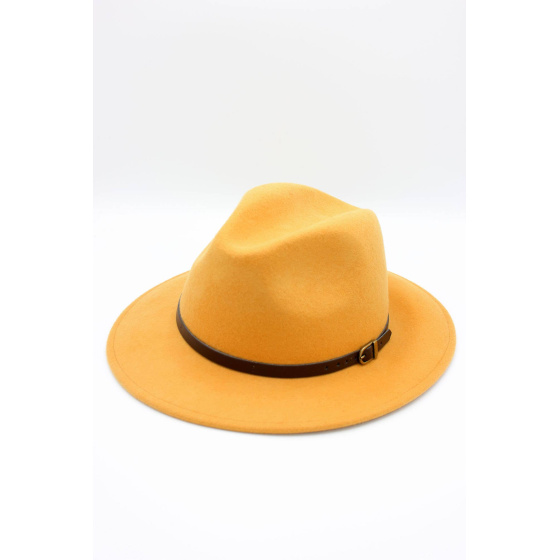 Classic wool Fedora hat with band