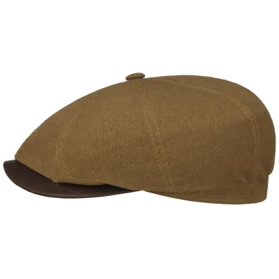 Hatteras Bremen Cotton & Linen Cap Brown - Stetson Reference: 21673| Traclet Hat Shop