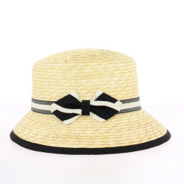 Udine Natural Straw Cloche Hat - Traclet