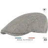 Perfect Flat Cap in Grey Linen with UV 40+ Protection - Fléchet Reference: 12920 | Chapellerie Traclet