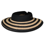 Visor Cap Tambou Natural Straw & Black - Barts