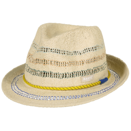Kids Wakawaka Natural Straw Trilby Hat - Barts