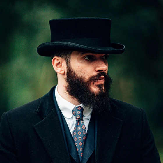 JAXON & JAMES Black Deadman Hat