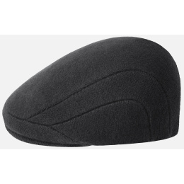Black Wool 507 Cap - Kangol
