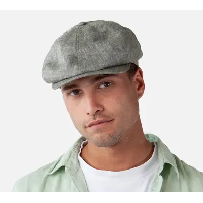 Casquette Plate Jamaica Lin & Coton Taupe - Barts