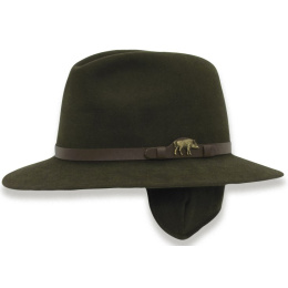 Ostende Foldable & Waterproof Loden Hunting Hat with Ear Flaps - Traclet