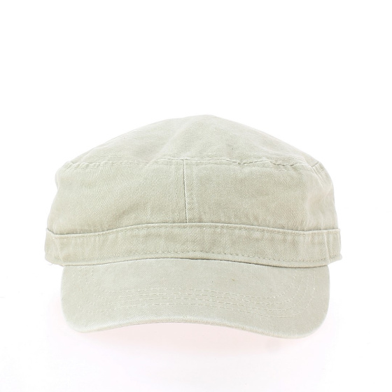 Casquette Cuban Coton Délavé Beige
