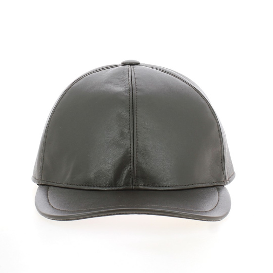 Brown Nappa Leather Cap