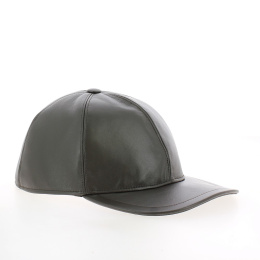 Brown Nappa Leather Cap