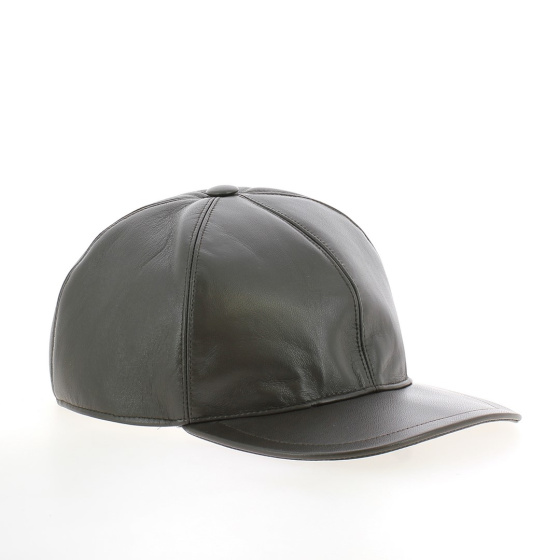 Classic Brown Nappa Leather Baseball Cap