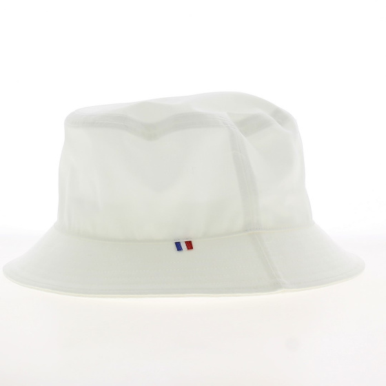 White Gabardine Bucket Hat Made In France White Gabardine Bucket Hat Made In France