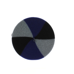Blue Gray & Black Trio Beret - Le Béret Français