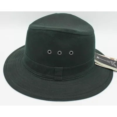 Chapeau Coton Huilé Sologne Olive - Traclet