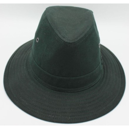 Oiled Cotton Hat Sologne Olive - Traclet
